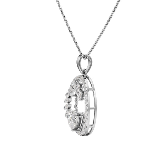 Astraea 2.50Ct Geometric Heart Cut Fancy Pedant