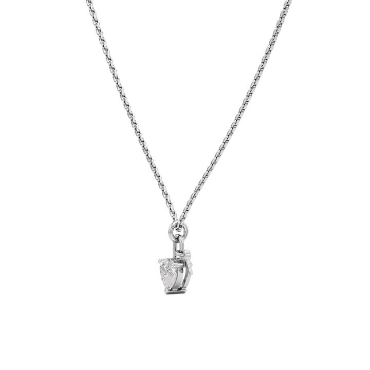 0.50 Ct Heart Shape Solitaire Pendants
