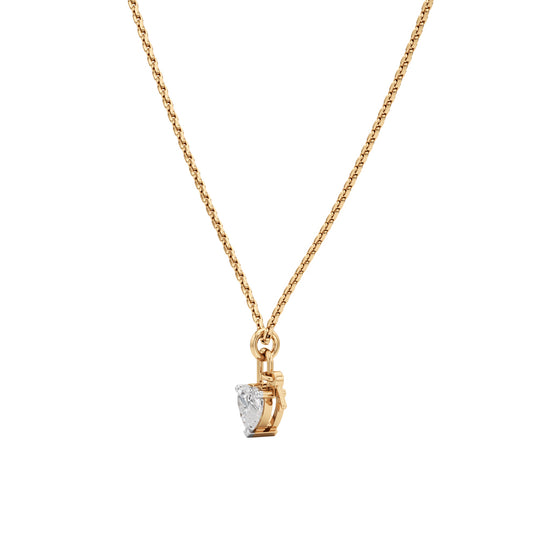 0.50 Ct Heart Shape Solitaire Pendants