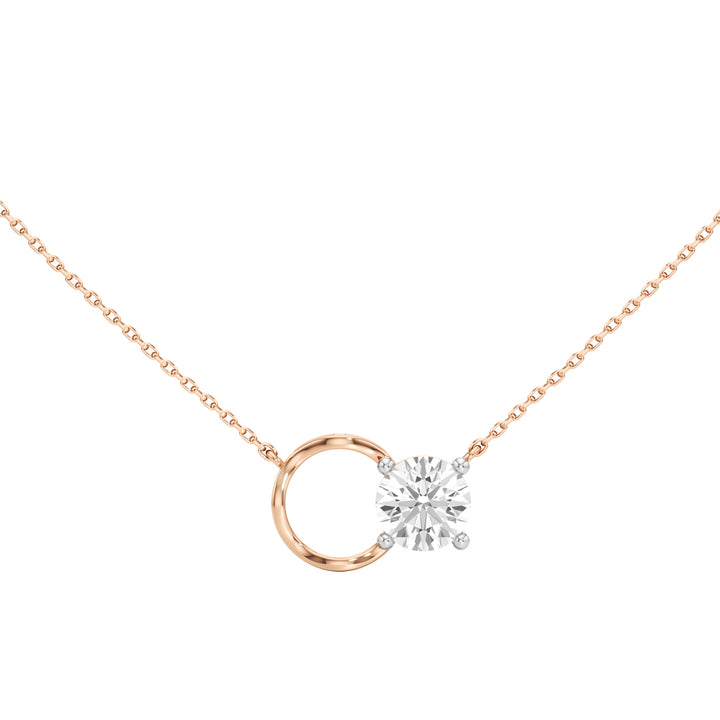 Ulissa 2Ct Four Prong Round Cut Fancy Pendant