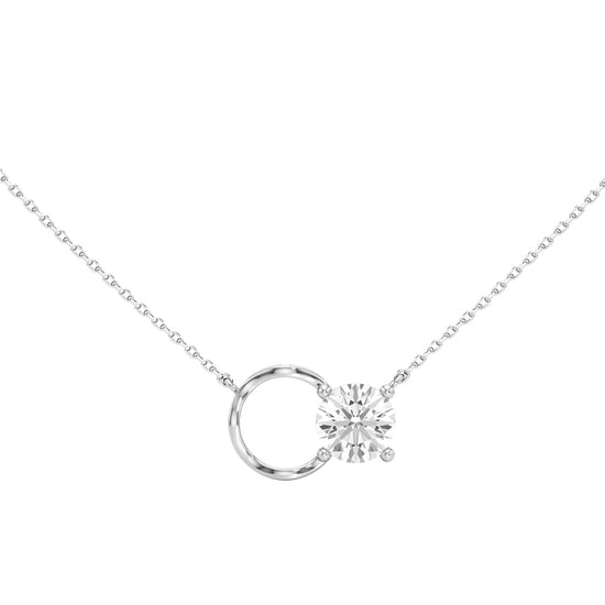 Ulissa 2Ct Four Prong Round Cut Fancy Pendant