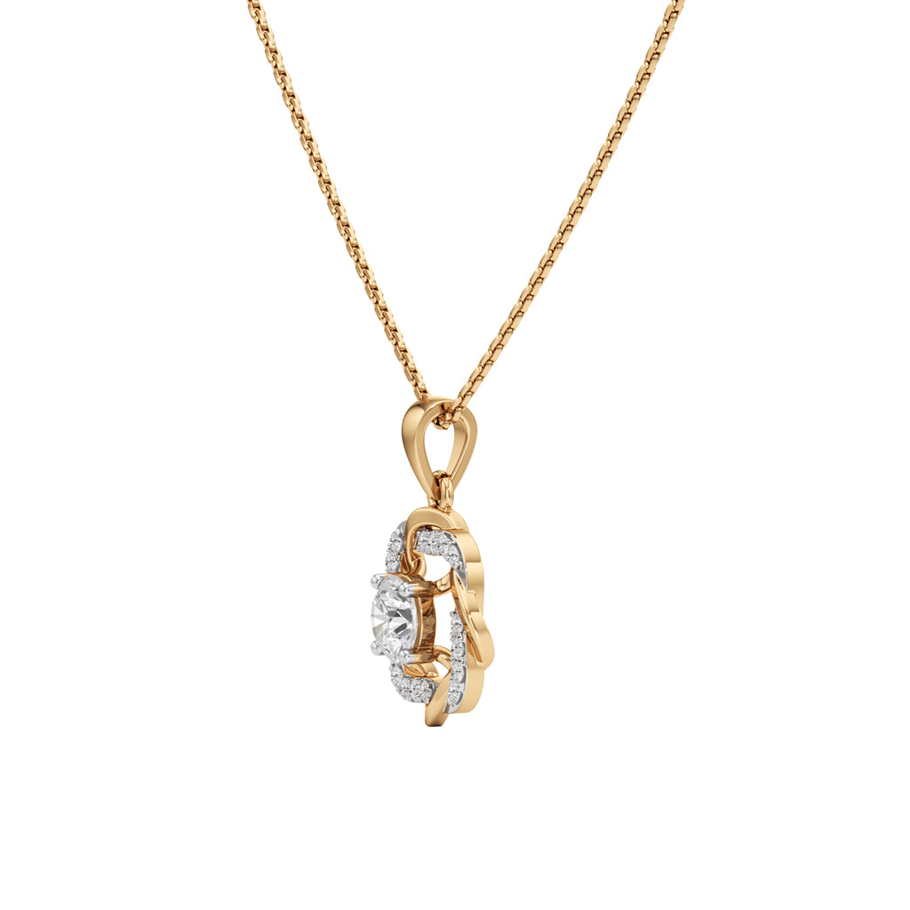 Gianella Braided Round Cut Casual Pendant