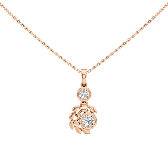 Kiana Bezel Set Round Cut Delicate Pendant