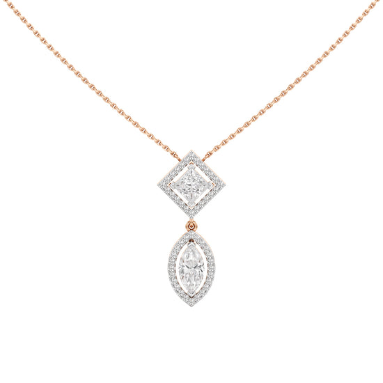 Rhianna 2.25Ct Multishape Double Halo Pendant