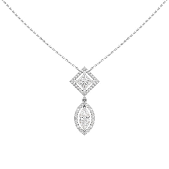 Rhianna 2.25Ct Multishape Double Halo Pendant