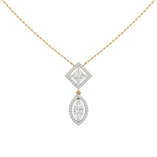 Rhianna 2.25Ct Multishape Double Halo Pendant
