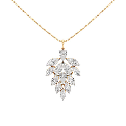 Petra 5.25Ct Leaf Style Pear Cut Fancy Pendant