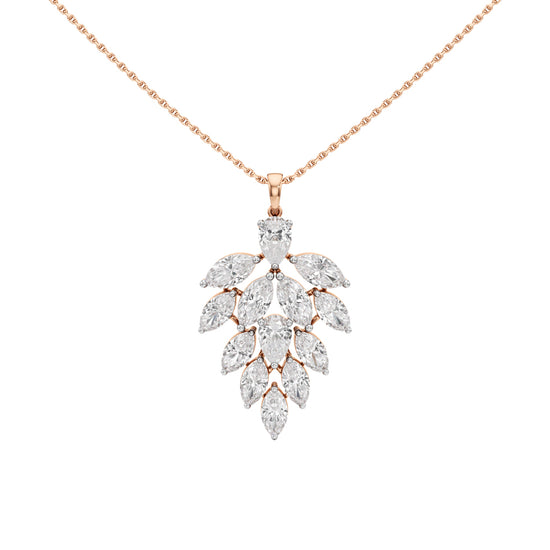 Petra 5.25Ct Leaf Style Pear Cut Fancy Pendant