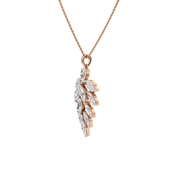 Petra 5.25Ct Leaf Style Pear Cut Fancy Pendant