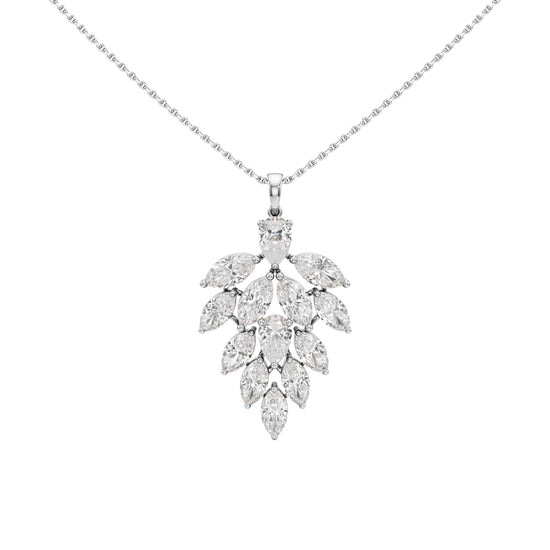 Petra 5.25Ct Leaf Style Pear Cut Fancy Pendant