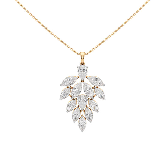 Petra 5.25Ct Leaf Style Pear Cut Fancy Pendant
