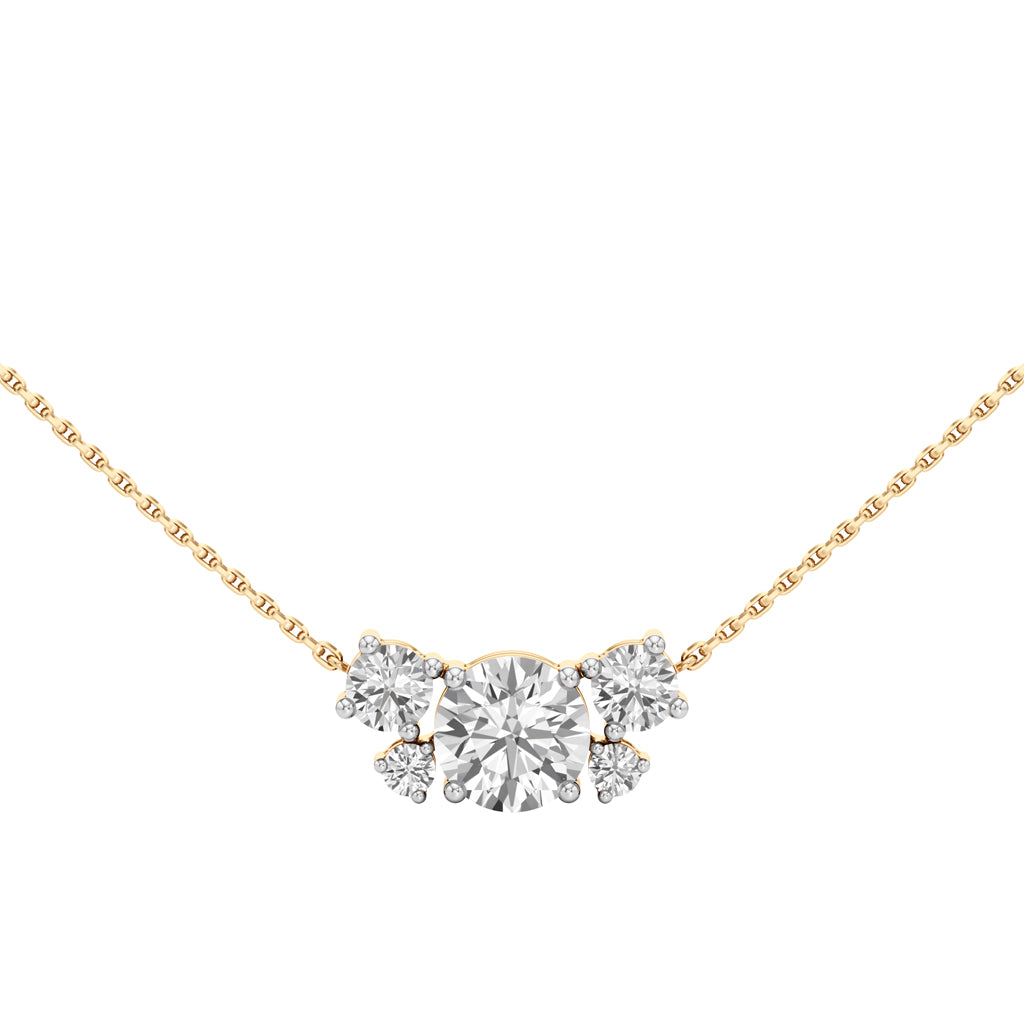 Juliette 2.75Ct Four Prong Round Cut Casual Pendant