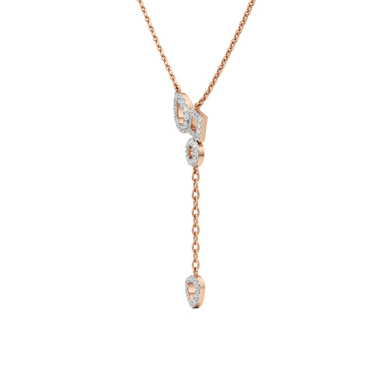 Glenna 0.50Ct Dangling Round Cut Delicate Pendant