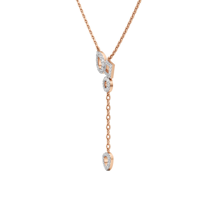 Glenna 0.50Ct Dangling Round Cut Delicate Pendant