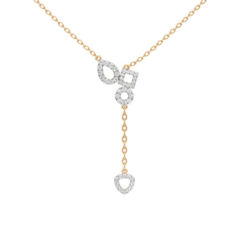 Glenna 0.50Ct Dangling Round Cut Delicate Pendant