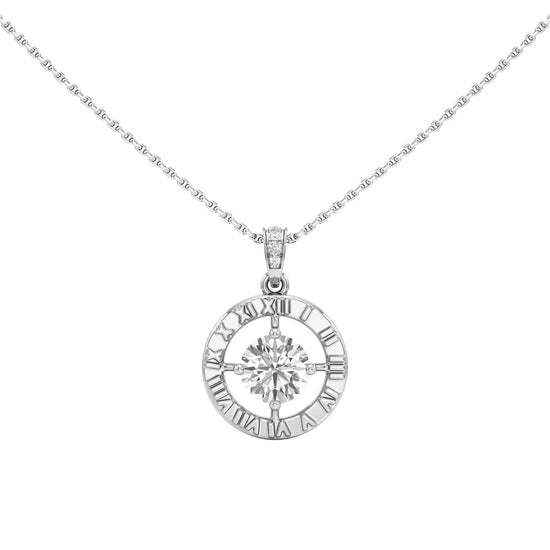 Fiorenza 1.5Ct Halo Round Cut Casual Pendant