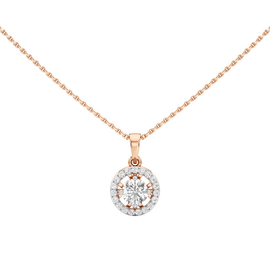 Ursa 1Ct Round Cut Halo Pendant