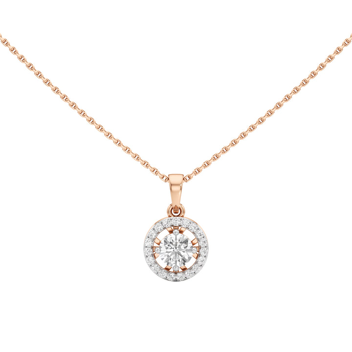 Ursa 1Ct Round Cut Halo Pendant