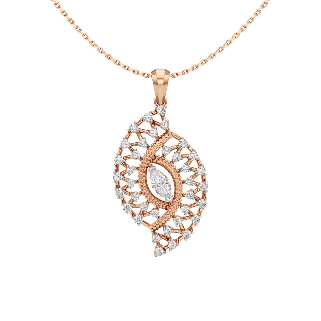 Meliora 1Ct Round Cut Fancy Pendant