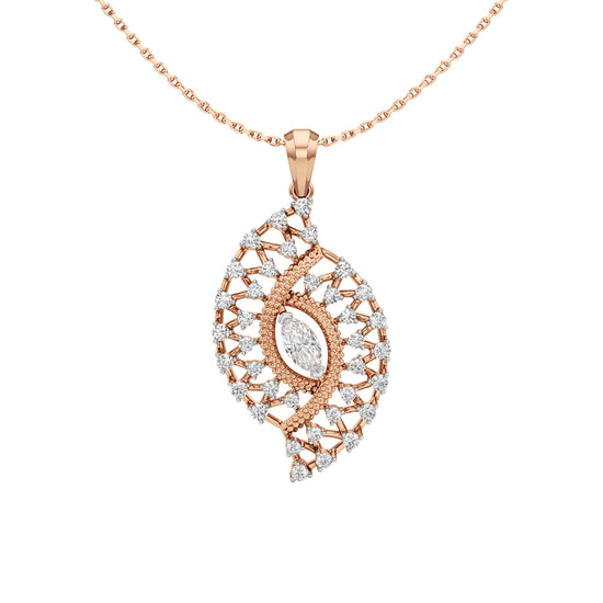 Meliora 1Ct Round Cut Fancy Pendant