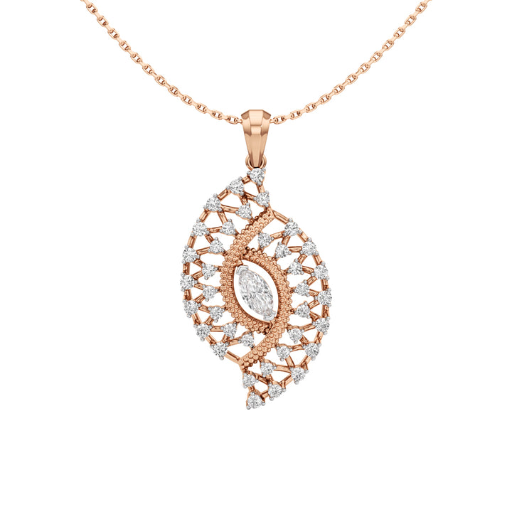 Meliora 1Ct Round Cut Fancy Pendant