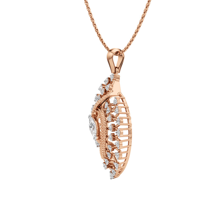 Meliora 1Ct Round Cut Fancy Pendant
