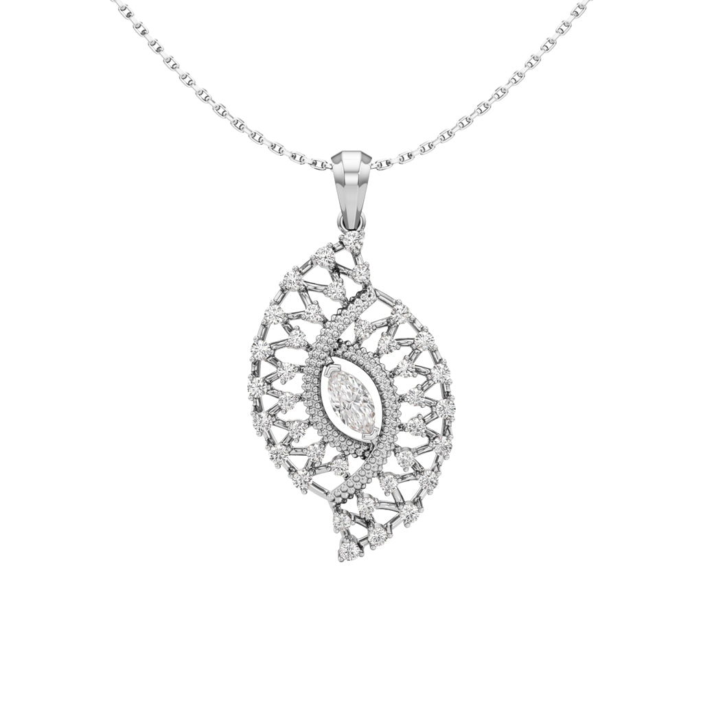 Meliora 1Ct Round Cut Fancy Pendant