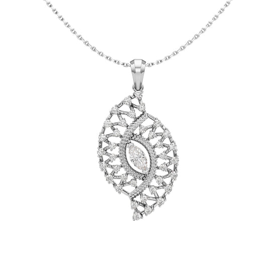 Meliora 1Ct Round Cut Fancy Pendant