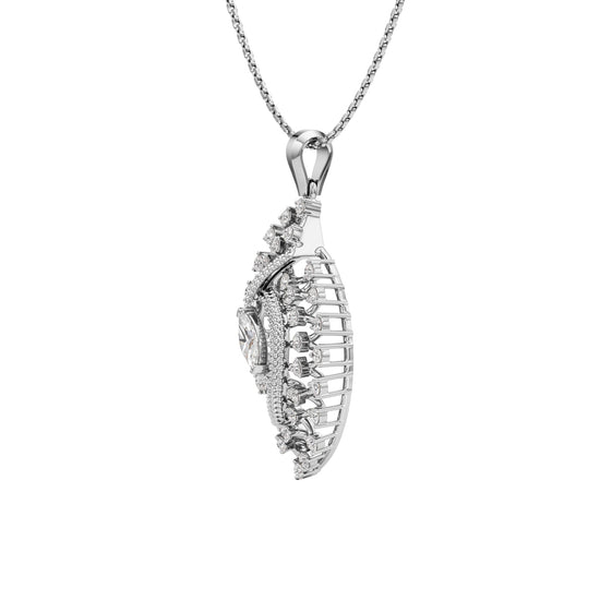 Meliora 1Ct Round Cut Fancy Pendant