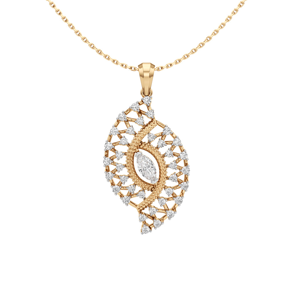 Meliora 1Ct Round Cut Fancy Pendant