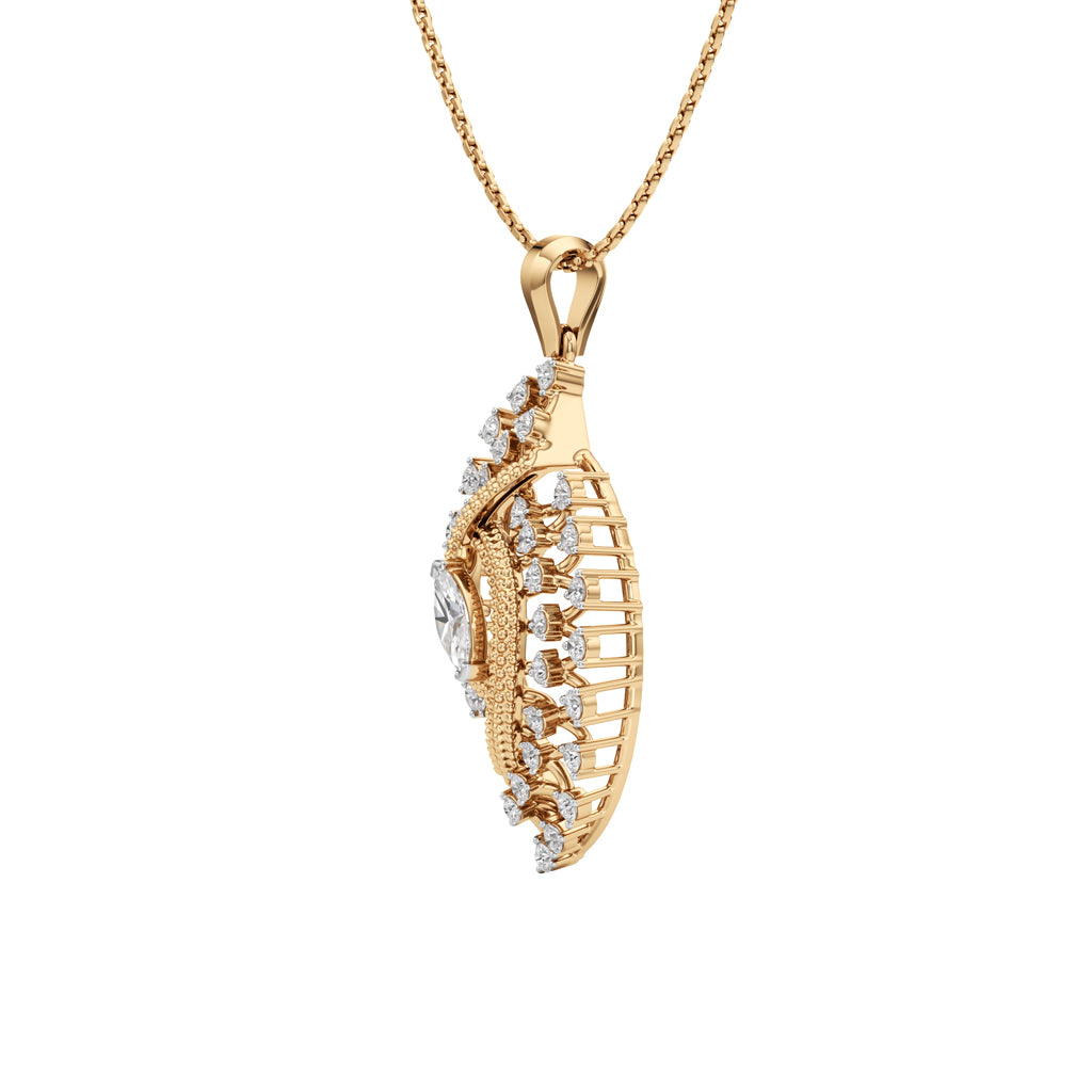 Meliora 1Ct Round Cut Fancy Pendant