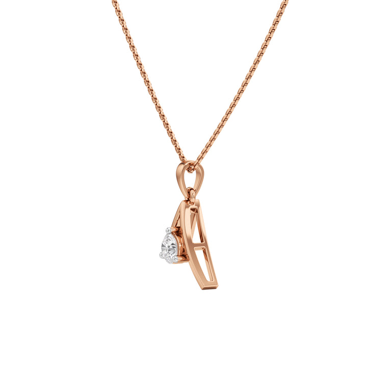 Kiera Triad Round Cut Delicate Pendant