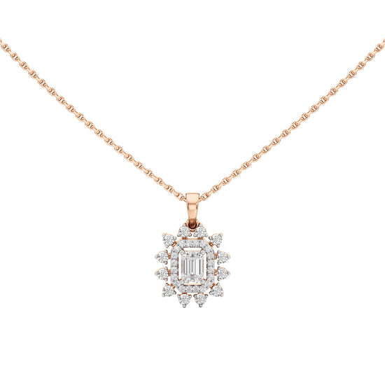 Delphina Emerald Cut Casual Pendant