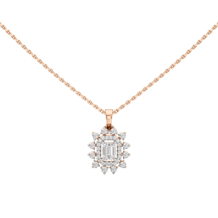 Delphina Emerald Cut Casual Pendant