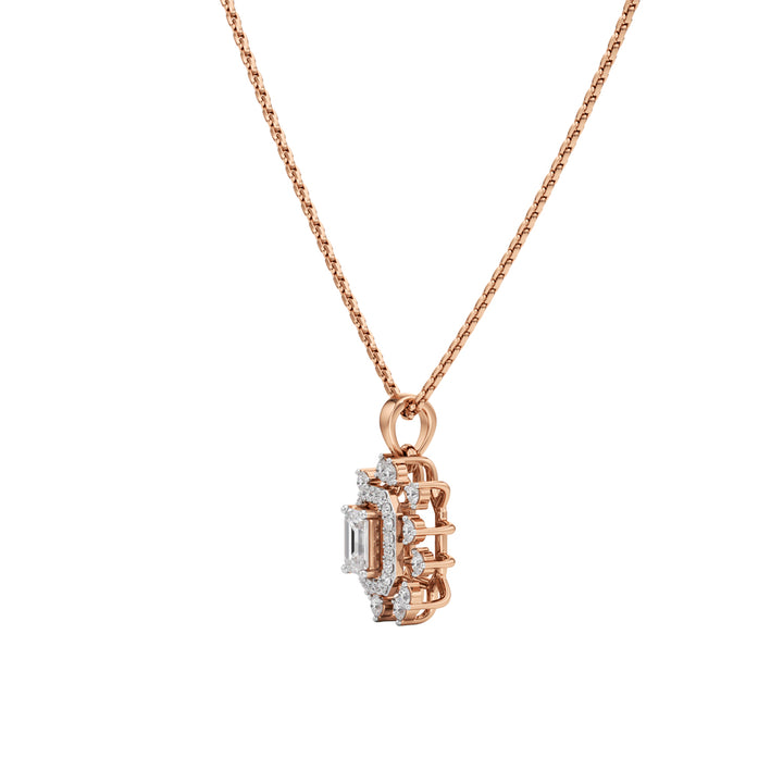 Delphina Emerald Cut Casual Pendant