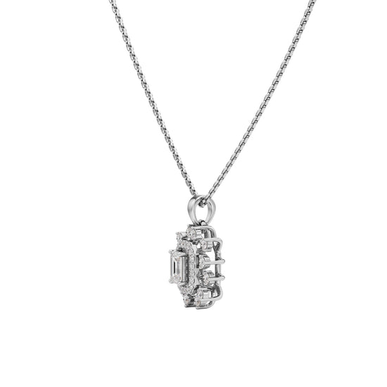 Delphina Emerald Cut Casual Pendant