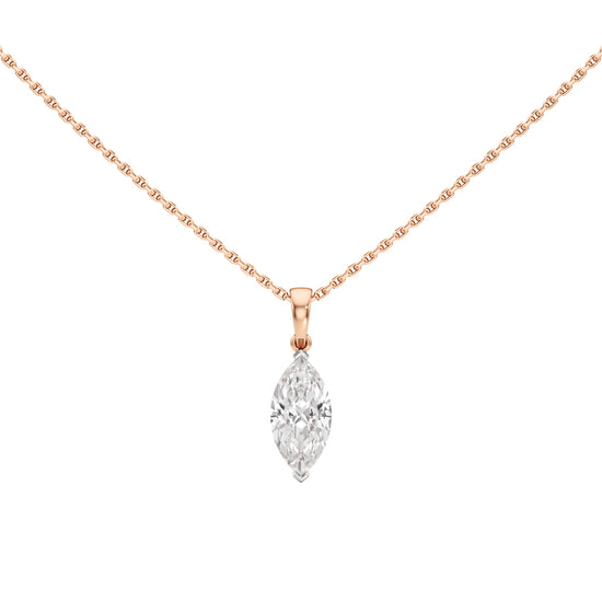 2Ct Marquise Shape,Solitaire Pendants