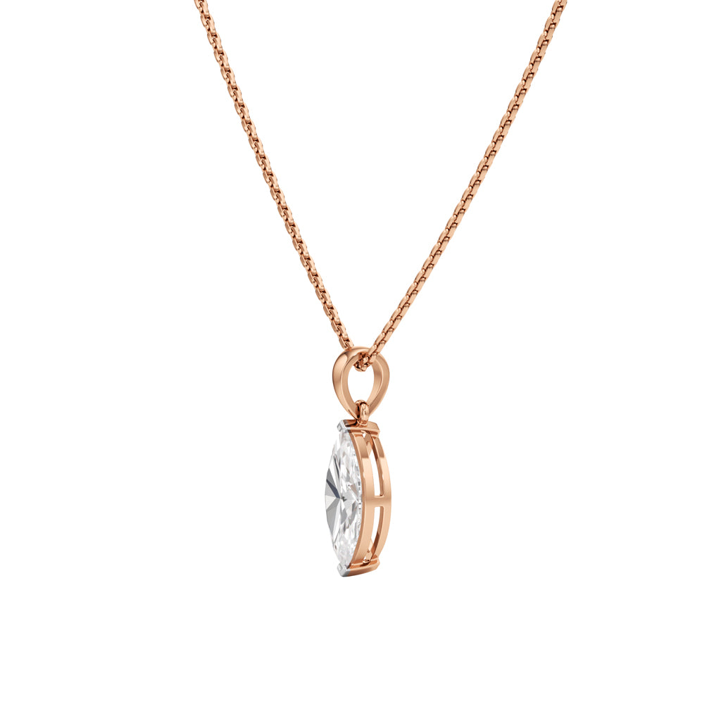 2Ct Marquise Shape,Solitaire Pendants