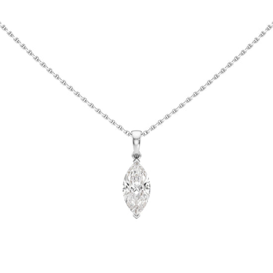 2Ct Marquise Shape,Solitaire Pendants