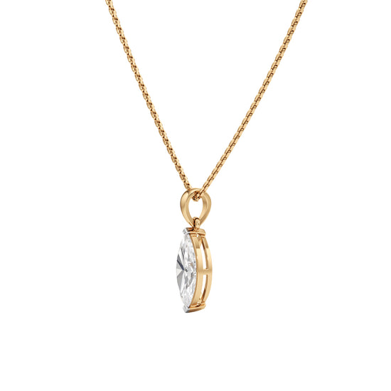 2Ct Marquise Shape,Solitaire Pendants