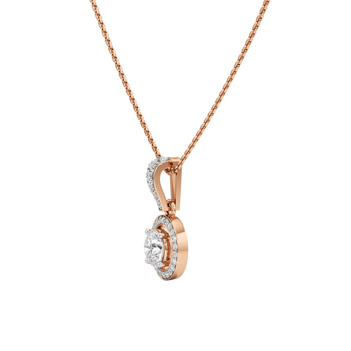 Jovianne 1.25Ct Concentric Round Cut Halo Pendant