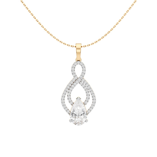 2.75Ct Round Shape,Fancy Pendants