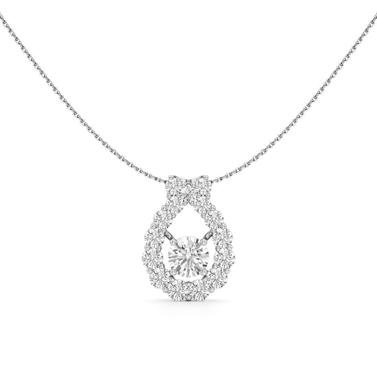 Uma 2.5Ct Open Circle Round Cut Fancy Pendant