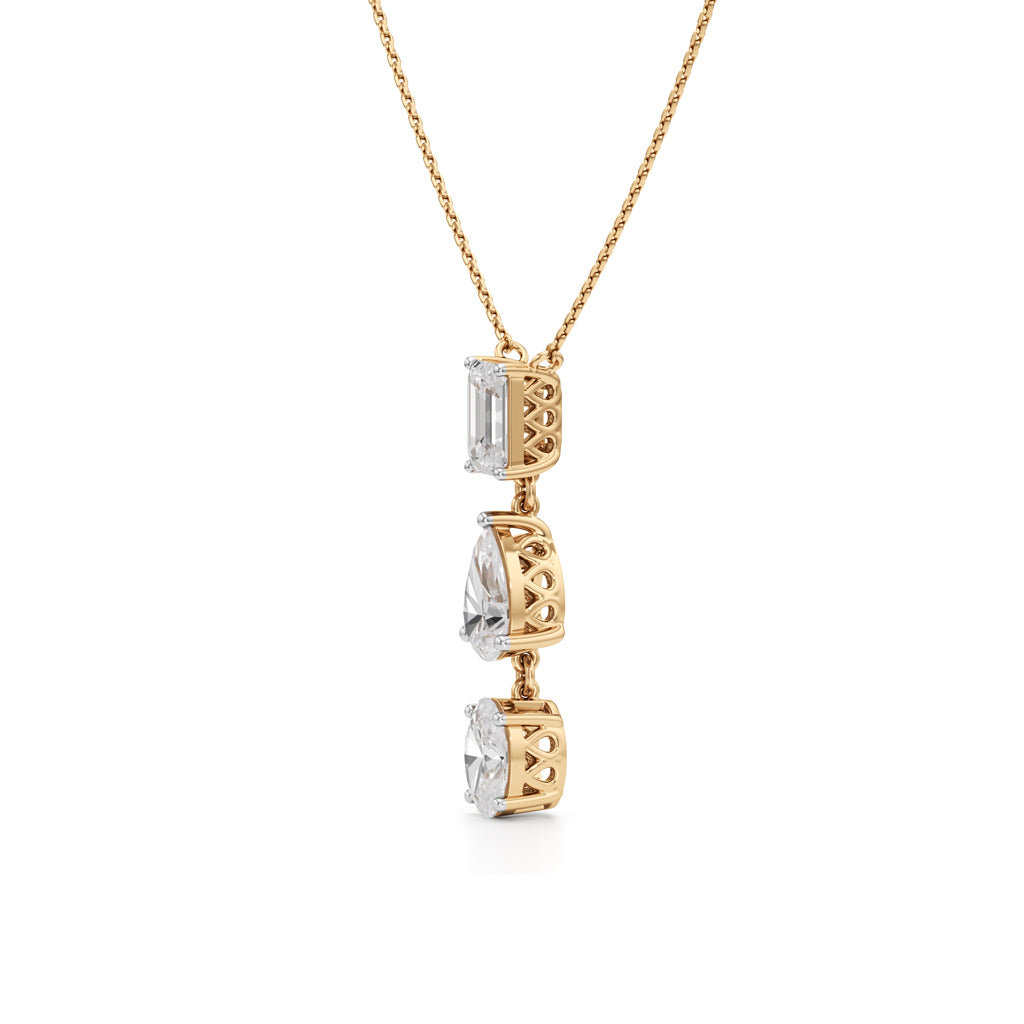 Nina 4.5Ct Varoius Cut Fancy Pendant