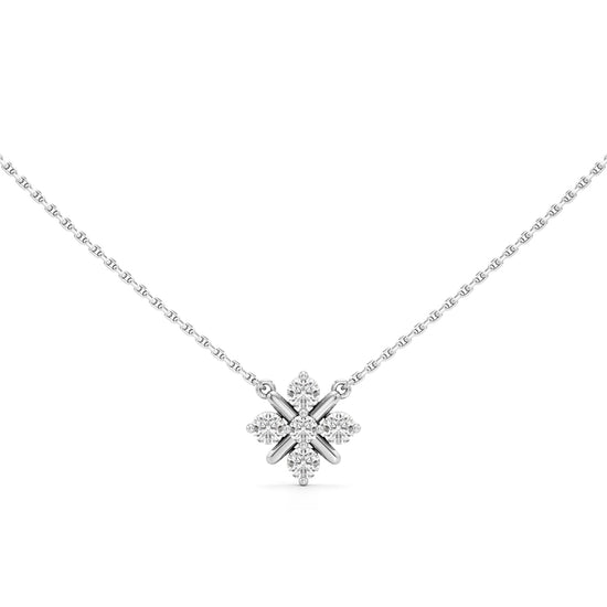 Hush Floral Round Cut Delicate Pendant