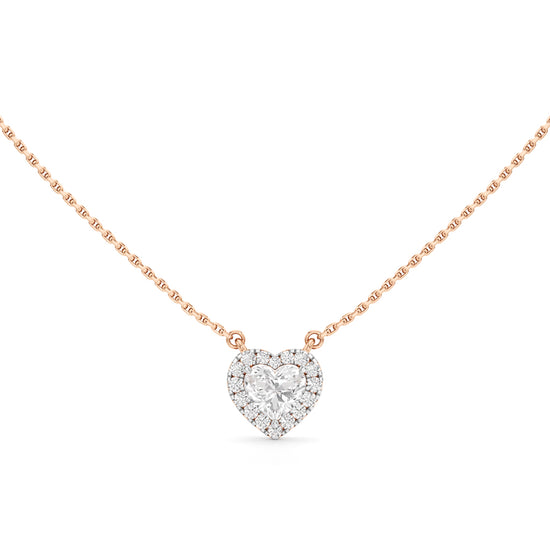 Etherea Heart Cut Halo Pendant