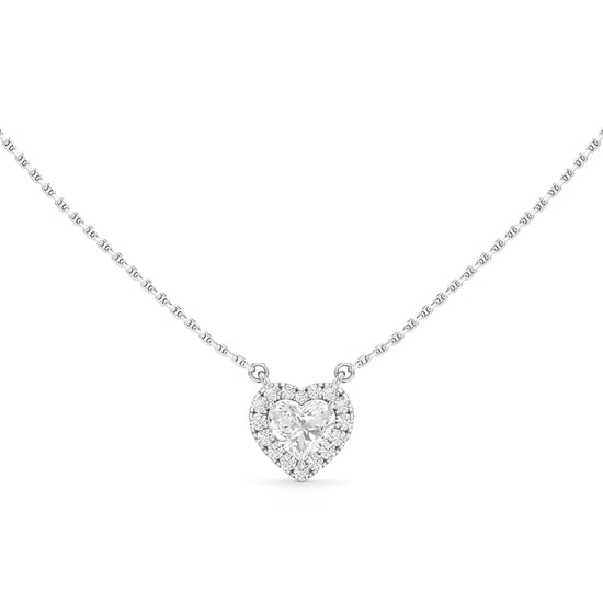 Etherea Heart Cut Halo Pendant