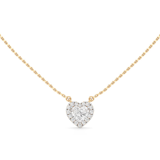 Etherea Heart Cut Halo Pendant