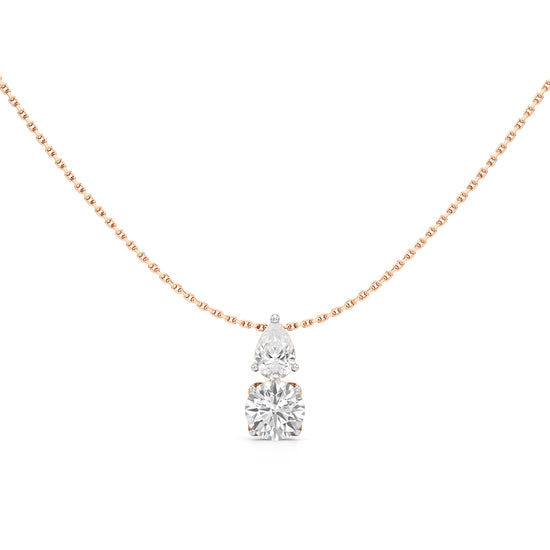 1.50Ct Round Shape Gold Fancy Pendant