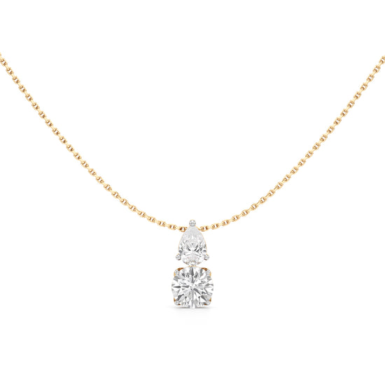 1.50Ct Round Shape Gold Fancy Pendant